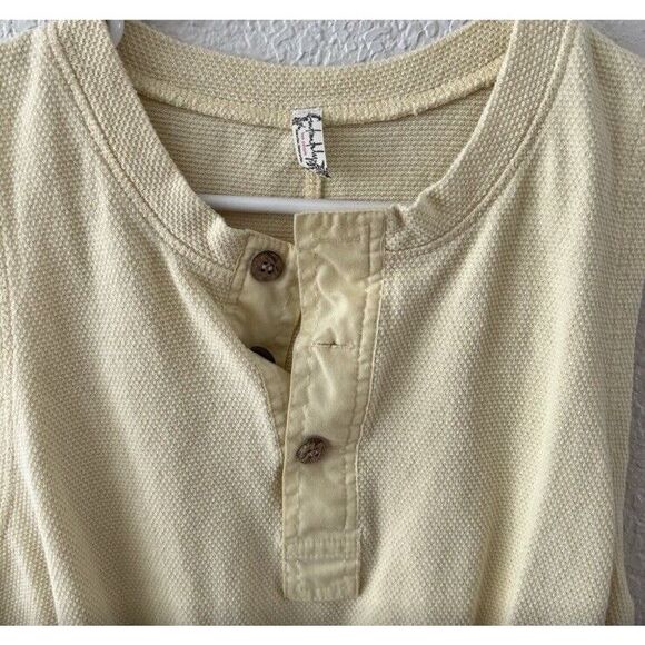 Free People Women's Peek Aye Bodysuit Sunlight Yellow Small EUC - Picture 3 of 3